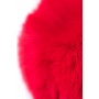 Серебристая анальная втулка TOYFA Metal с красным хвостиком