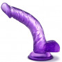 Фиолетовый фаллоимитатор Sweet n Hard 7 - 21,6 см.