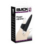 Черная вибронасадка на палец с винтовым наконечником Finger Vibrator - 10,5 см.