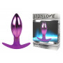 Каплевидная анальная втулка фиолетового цвета - 10,6 см. (Bior toys IL-28008-VLT)