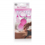 Розовый вибромассажер с замораживающейся насадкой Foreplay Ice Chill Massagers