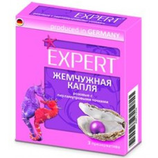 Презервативы Expert  Жемчужная капля  с точечной текстурой - 3 шт.