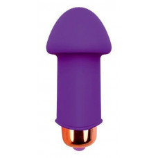 Фиолетовый силиконовый вибромассажер Sweet Toys - 5 см.