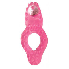 Розовое эрекционное кольцо Super Stretchy Cockring