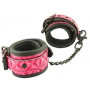 Розово-черные оковы на ноги Ankles Cuffs (Erokay EK-3105PNK)