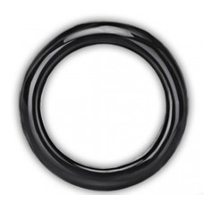 Черное стеклянное кольцо ручной работы, 4,5 см