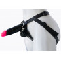Страпон Harness Realistic с розовой головкой - 16,5 см.