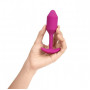 Розовая пробка для ношения с вибрацией Snug Plug 2 - 11,4 см.