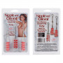 Зажим на половые губы и 2 лассо на соски с красными шариками (California Exotic Novelties SE-2611-11-2)