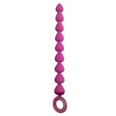Розовая анальная цепочка Anal Chain - 20,5 см.