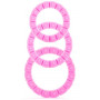 Набор из 3 розовых эрекционных колец Silicone Love Wheel 3 sizes