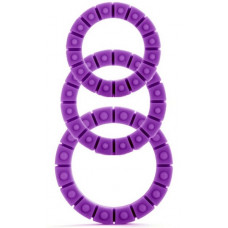 Набор фиолетовых эрекционных колец Silicone Love Wheel 3 sizes (3 шт.)