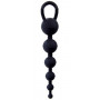 Чёрная анальная цепочка  Six Balls  Chain - 18,5 см.