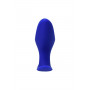 Синяя силиконовая расширяющая анальная втулка Bloom - 9 см.