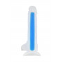 Прозрачно-синий фаллоимитатор, светящийся в темноте, Matt Glow - 18 см. (ToyFa 872012)