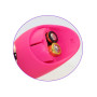 Розовый вибратор с 2 ушками Flower Core - 18,1 см.