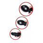 Чёрный кляп-расширитель Inflatable Ball Gag