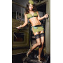 Игровой костюм  Армейская обольстительница : топ, мини-юбка и пилотка