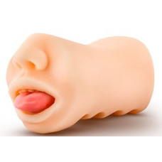Телесный мастурбатор-ротик с язычком Oral Anne