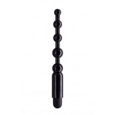 Черная виброцепочка ANAL PLAY - 12,5 см.