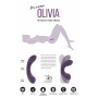 Фиолетовый гнущийся вибратор Olivia - 15,6 см.