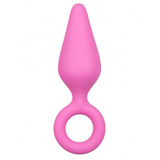 Розовая анальная пробка Pointy Plug - 15,5 см.
