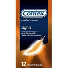 Особо тонкие презервативы Contex Lights - 12 шт.