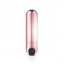 Золотистая вибропуля Rosy Gold Bullet Vibrator - 7,5 см.