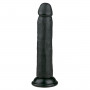 Черный фаллоимитатор Realistic Dildo - 20,5 см.