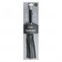 Черная плеть Easytoys Flogger With Metal Grip - 38 см.