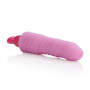 Розовый гнущийся вибромассажёр 10-Function Pleasure Bendie Vibes - 20 см.