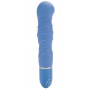 Голубой гнущийся вибратор Silicone Pleasure Bendie Ripple G s - 17,3 см.