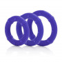Набор фиолетовых эрекционных колец Posh Silicone Love Rings