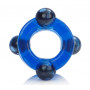 Голубое двойное эрекционное кольцо с магнитами Magnetic Power Ring