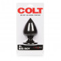 Чёрная анальная пробка COLT XL BIG BOY - 11,5 см.