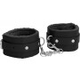 Черные поножи Plush Leather Ankle Cuffs