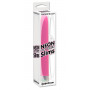 Тонкий розовый классический вибратор Neon Luv Touch Slims - 14,6 см.
