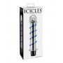 Стеклянный вибростимулятор ICICLES № 20 - 17,8 см.