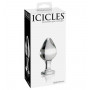 Стеклянный анальный стимулятор ICICLES №25 - 9,5 см.