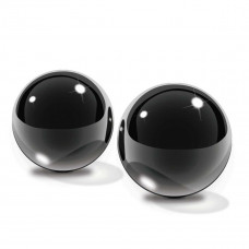 Стеклянные вагинальные шарики Medium Black Glass Ben-Wa Balls