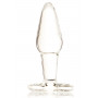 Стеклянная анальная втулка с ограничителем - 10,5 см. (Sexus 912131)