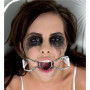 Расширитель для рта Asylum Patient Mouth Restraint with Metal Bit белого цвета