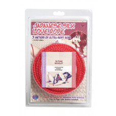 Красная веревка для фиксации Japanese Silk Love Rope - 3 м.