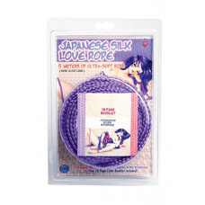 Фиолетовая веревка для фиксации Japanese Silk Love Rope - 5 м.