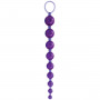 Фиолетовая анальная цепочка Sex Please! Sexy Beads - 27,9 см.