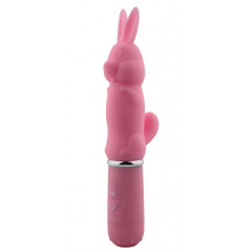 Розовый вибростимулятор в форме кролика 10 Function Rabbit - 19 см.