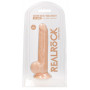 Телесный фаллоимитатор Silicone Dildo With Balls - 24 см.