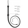 Черный витой кнут Twisted Whip Real Leather Bullwhip - 147 см.