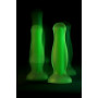 Зеленая, светящаяся в темноте анальная втулка Mortimer Glow - 12,5 см.