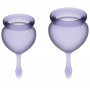 Набор фиолетовых менструальных чаш Feel good Menstrual Cup